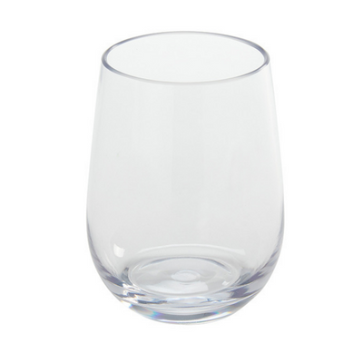 American Metalcraft BPSW12 12 Oz. Clear Stemless Wine Glass