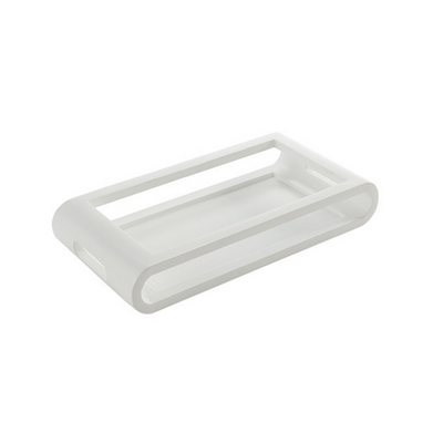 American Metalcraft MWTW17 17.25" L White Wood Rectangular Serving Tray