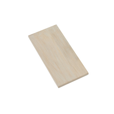 American Metalcraft MWPS18 8.75" W Wood Ribbed White Platter