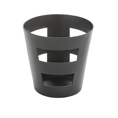 American Metalcraft TFCB337 12 Oz. Stainless Steel Black Fry Cup