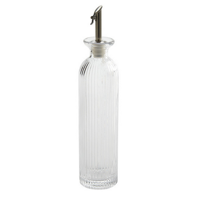 American Metalcraft CFG12 12 Oz. Glass Fluted Cruet