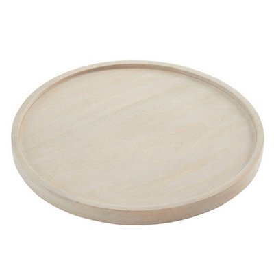 American Metalcraft MWPS13 13" W Wood White Plate