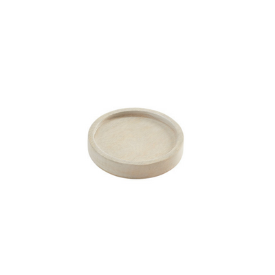 American Metalcraft MWPS5 5" W Wood White Plate