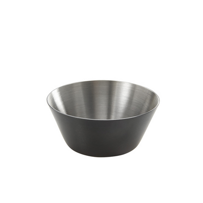 American Metalcraft SATSCB3 1.5 Oz. Stainless Steel Black Round Sauce Cup