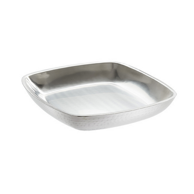 American Metalcraft DWHSSEA12 12" Stainless Steel Square Silver Double Wall Seafood Tray