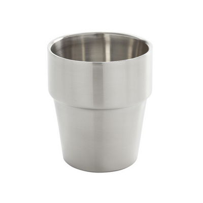 American Metalcraft FCSS10 10 Oz. Stainless Steel Hammered Fry Cup