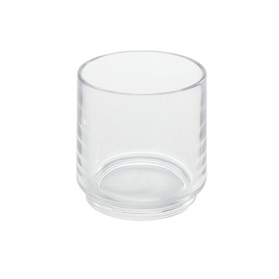 American Metalcraft BUR8 8 Oz. Clear Stackable Rocks Glass