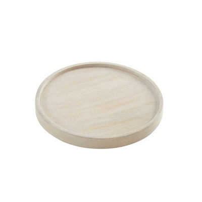 American Metalcraft MWPS9 9" W Wood White Plate