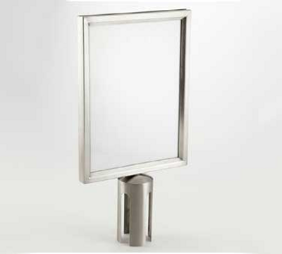 American Metalcraft RSSIGNLSPS Barrier System Sign 8-1/2" x 11"