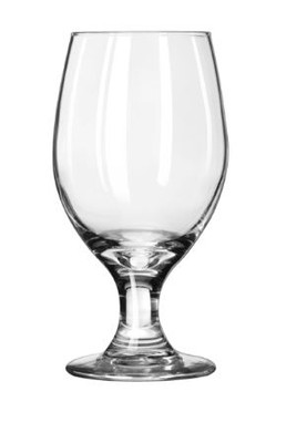 Libbey 3010 14 Oz. Clear Glass Safedge Rim and Foot Guarantee Banquet Goblet