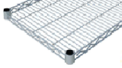 Sapphire Manufacturing SMWES21-60GN 21" D x 60" W Green Epoxy Coated Finish Shelf - 2 per Pack