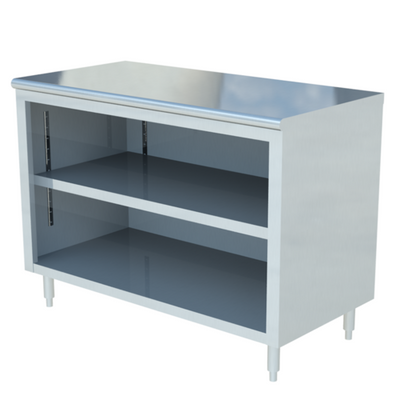 Sapphire Manufacturing SMDC-2472 72" W x 36" H Stainless Steel Enclosed Base Dish Cabinet