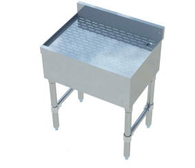 Sapphire Manufacturing SMBD-18 18" W x 18" D Stainless Steel Underbar Drain Board