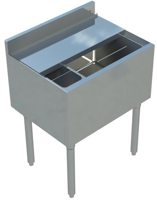Sapphire Manufacturing SMIB-1818 18" L Stainless Steel Insulated Underbar Ice Bin