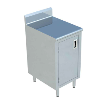 Sapphire Manufacturing SMDCB-3030H 30" W x 30" D 304 Stainless Steel Cabinet Base with Hinged Doors Work Table