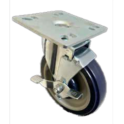 Sapphire Manufacturing SM-CS207 250 Lbs. Polyurethane Wheel Square 4" x 4" Plate Caster