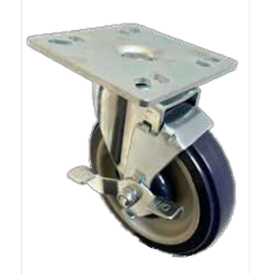 Sapphire Manufacturing SM-CS207 250 Lbs. Polyurethane Wheel Square 4" x 4" Plate Caster