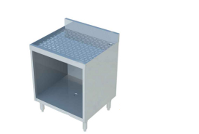 Sapphire Manufacturing SMBGR-240 24" W x 21" D Stainless Steel Underbar Glass Rack Unit with Open Base