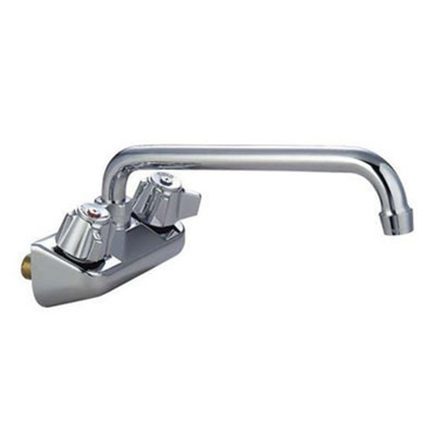 Sapphire Manufacturing TWMF-410 4" Centers 10" Swing Spouts Backsplash and Wall Mount Tap Faucet