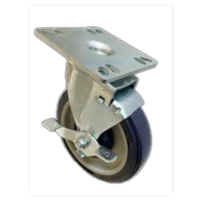 Sapphire Manufacturing SM-CS211 250 Lbs. Polyurethane Wheel Square 3.5" x 3.5" Plate Caster