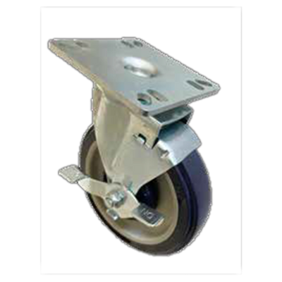 Sapphire Manufacturing SM-CS211 250 Lbs. Polyurethane Wheel Square 3.5" x 3.5" Plate Caster