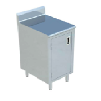 Sapphire Manufacturing SMDCB-2418H 18" W x 24" D 304 Stainless Steel Cabinet Base with Hinged Doors Work Table