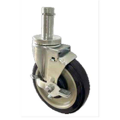Sapphire Manufacturing SM-CS251 250 Lbs. Polyurethane 5" Wheel Snap-In Stem Caster for Wire Shelving