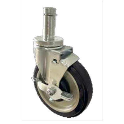 Sapphire Manufacturing SM-CS251 250 Lbs. Polyurethane 5" Wheel Snap-In Stem Caster for Wire Shelving