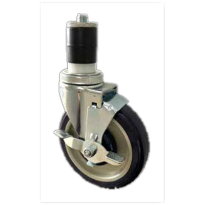 Sapphire Manufacturing SM-CS229-6 250 Lbs. Polyurethane 5" Wheel Stem Caster for 6 Leg Tables or Equipment Stands