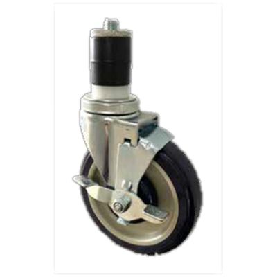 Sapphire Manufacturing SM-CS229-6 250 Lbs. Polyurethane 5" Wheel Stem Caster for 6 Leg Tables or Equipment Stands