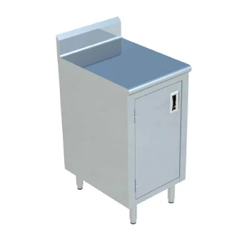 Sapphire Manufacturing SMDCB-3072H 72" W x 30" D 304 Stainless Steel Cabinet Base with Hinged Doors Work Table