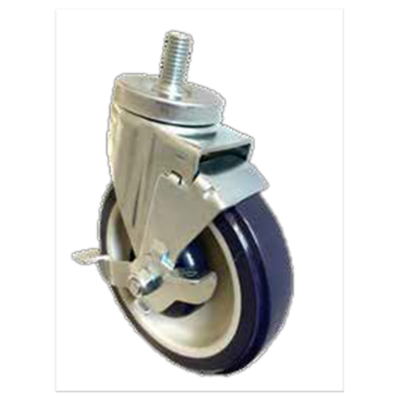 Sapphire Manufacturing SM-CS241 250 Lbs. Polyurethane 5" Wheel Threaded Stem Caster