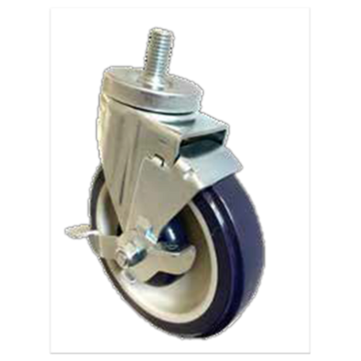 Sapphire Manufacturing SM-CS241 250 Lbs. Polyurethane 5" Wheel Threaded Stem Caster