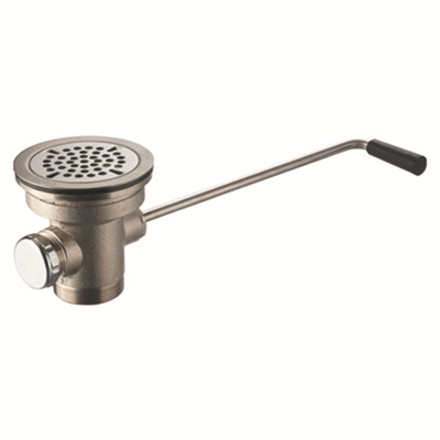 Sapphire Manufacturing TTLD-35 3.5" Chrome Plated Brass Body Twist Handle Lever Drain