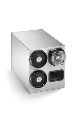 Vollrath K58836 14 1/4" W x 23 3/8" D x 16 3/8" H Stainless Steel Countertop LidSaver3 Cup &amp; Lid and Straw Dispenser Cabinet