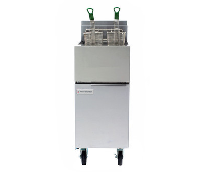 Dean Industries GF14 Natural Gas 40 lb. Floor Model Fryer - 100,000 BTU