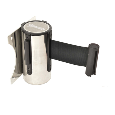 Omcan USA 41156 5"H Stainless Steel Housing Wall Mount Crowd Control Stanchion