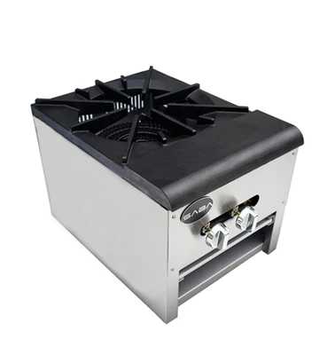 SABA SP-1 18" W Stainless Steel Natural Gas Stockpot Range - 110,000 BTU