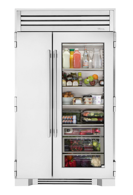 True TR-48SBS-SS-C 48" W Stainless Steel Upright Freezer and Refrigerator Side-by-Side - 115 Volts