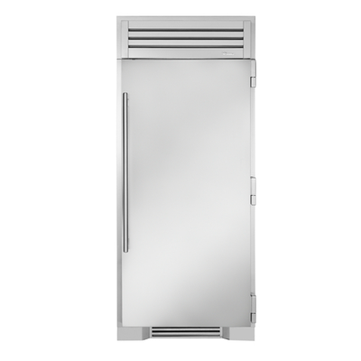 True TR-36REF-R-SS-C 36&quot; W Stainless Steel UV Tinted Glass Door Upright Refrigerated Column - 115 Volts