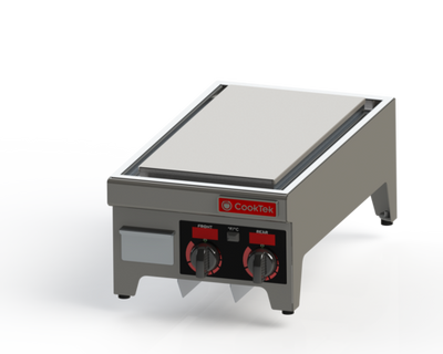 CookTek 682101 16"W Stainless Steel Freestanding Induction Plancha - 200/240 Volts