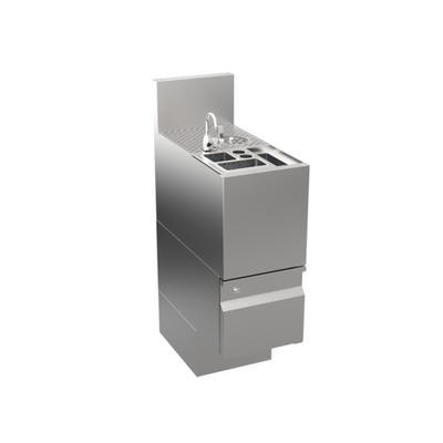 Krowne AL24-TC12 12" W Stainless Steel Alchemy Series Underbar Tool Caddy