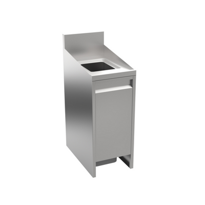 Krowne AL24-T14 14" W Stainless Steel Swing Door Alchemy Series Trash Station