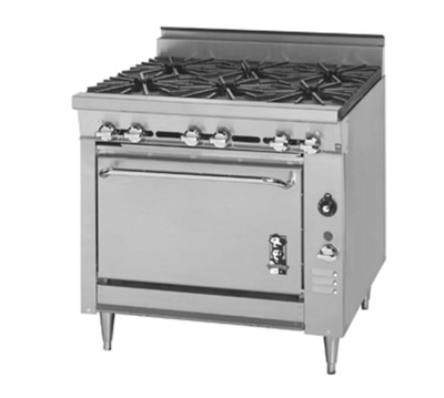 Montague 136-5 Legend 36" Heavy Duty Liquid Propane Range with 6 Burners - 220,000 BTU