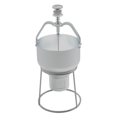 Omcan USA 81231 88 Oz. Aluminum Pancake and Waffle Batter Dispenser with Stand