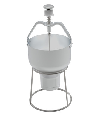 Omcan USA 81231 88 Oz. Aluminum Pancake and Waffle Batter Dispenser with Stand