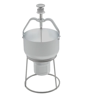 Omcan USA 81231 88 Oz. Aluminum Pancake and Waffle Batter Dispenser with Stand