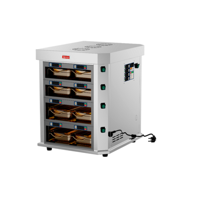 Omcan USA 48172 20.5" W Stainless Steel Electric Countertop Vertical Food Warmer - 220 Volts