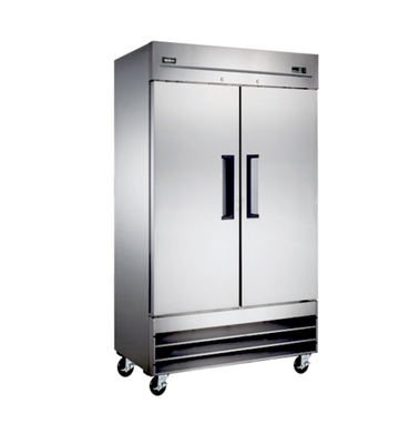 Omcan USA 50110 39.5&quot; W Stainless Steel Solid Doors Reach-In Refrigerator - 115 Volts