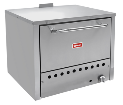 Omcan USA 48082 31.5&quot; W Stainless Steel Natural Gas Countertop Pizza Oven - 32,000 BTU